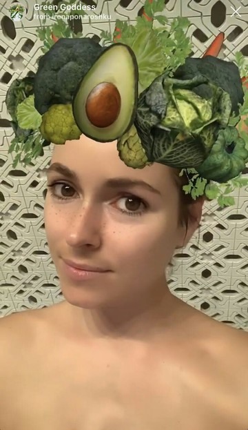 Instagramová maska ​​avokádo a brokolica