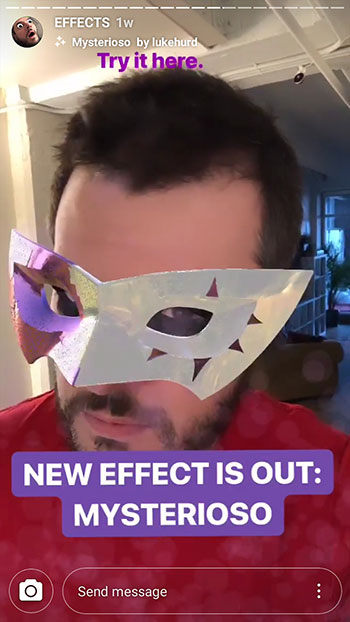 ako pridať nové masky na instagram
