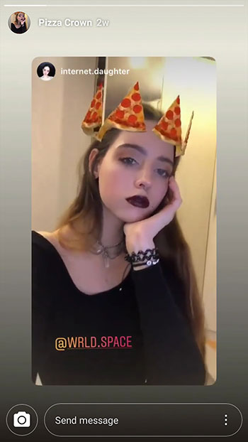 ako sťahovať masky instagram - pizza koruna
